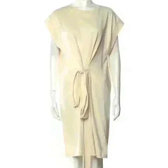 NWT Vince Bateau Neckline Knee-Length Dress V819083929 Sz L in cream - Picture 4 of 6